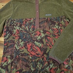 Columbia Green and Multicolor Ski Jacket